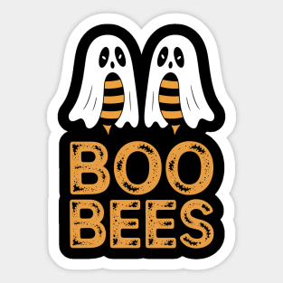 Boo Bees Funny Couples Halloween Sticker